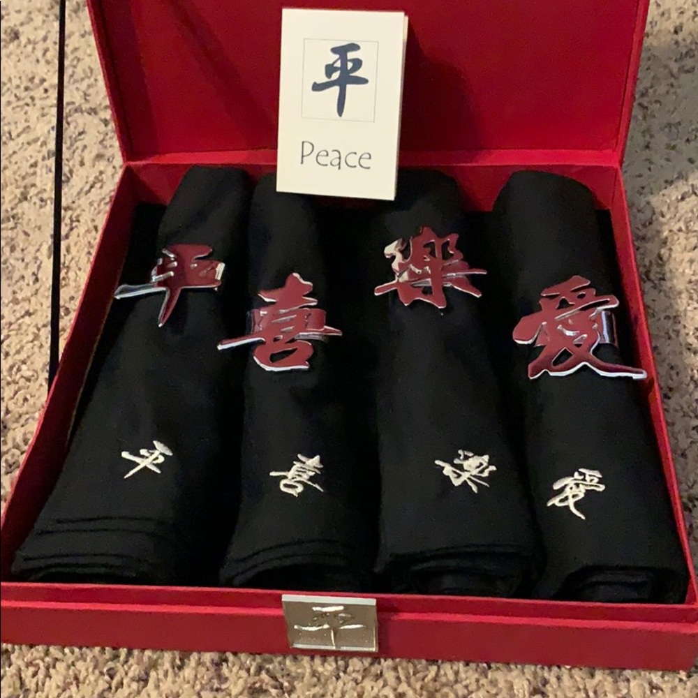 Japanese Napkin and holder set New